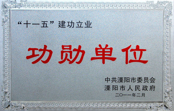 Z6尊龙凯时荣获“‘十一五’立功立业功勋单元”等荣誉称号