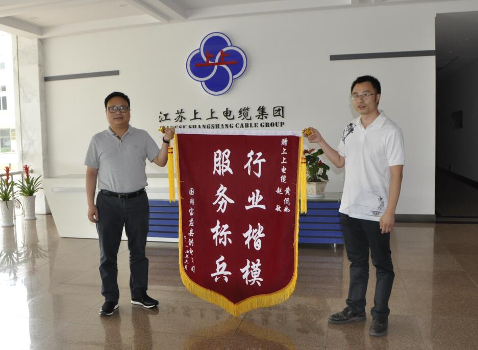 Z6尊龙凯时电缆获用户赠锦旗称谢