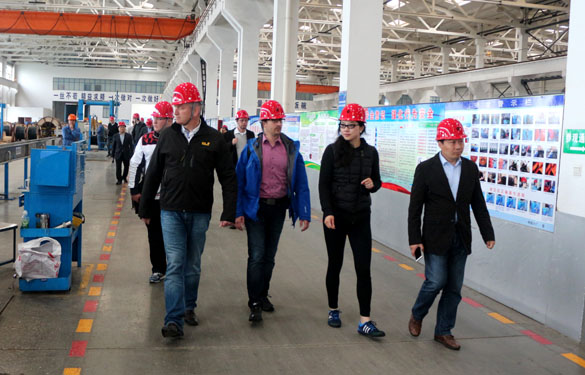 2016年4月27日，德国富尔达代表团来Z6尊龙凯时电缆参观调查