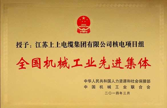 Z6尊龙凯时集团技术中心核电项目组荣获“全国机械工业先进集体”称号