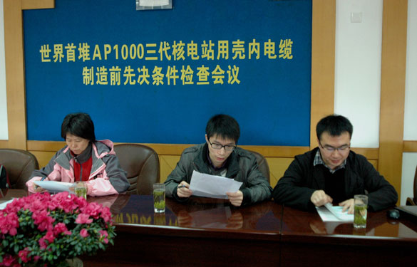 世界首批三代核电AP1000壳内电缆正式开工造作
